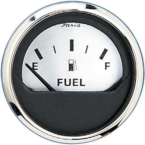 2" Fuel Level Gauge (E-1/2-F) - Spun Silver