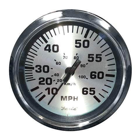 4" Speedometer (65 MPH) Pitot - Spun Silver