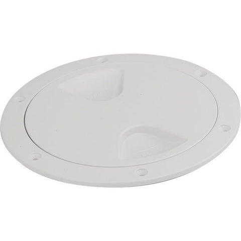 Screw-Out Deck Plate - White - 4"