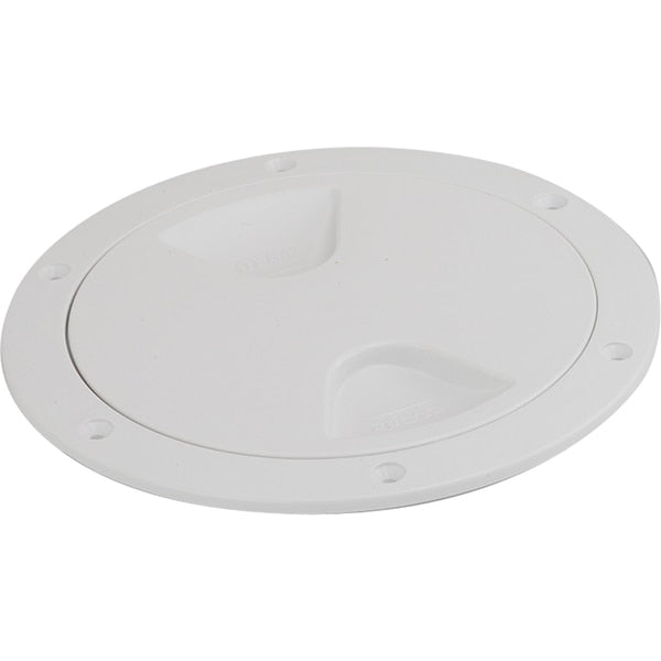 Screw-Out Deck Plate - White - 6"