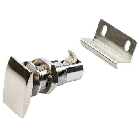 Push Button Cabinet Latch - Rectangular