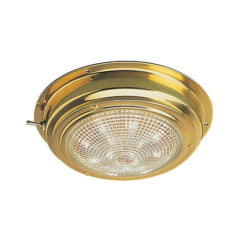Brass LED Dome Light - 5" Lens