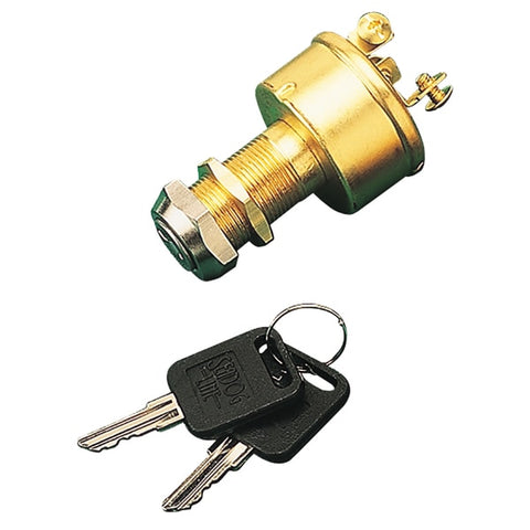 Brass 3-Position Key Ignition Switch