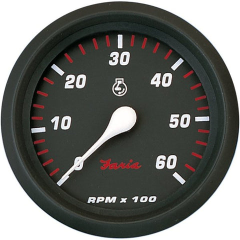 Faria Professional Red 4" Tachometer - 6, 000 RPM