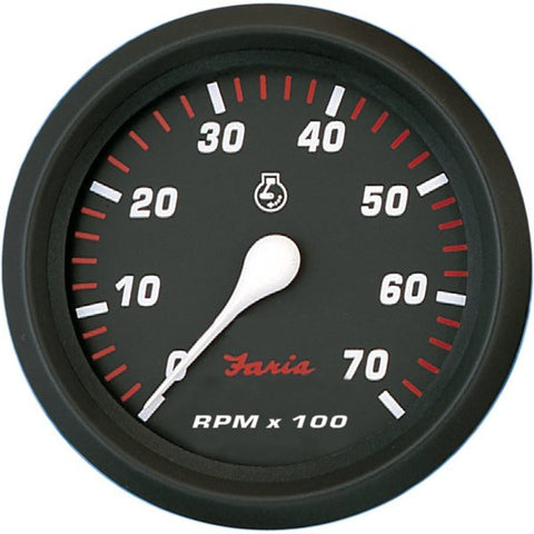 Faria Professional Red 4" Tachometer - 7, 000 RPM