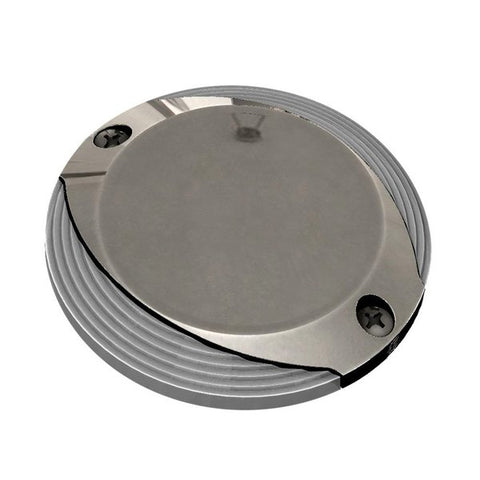 Scallop Pathway Light - Warm White - Stainless Steel Housing