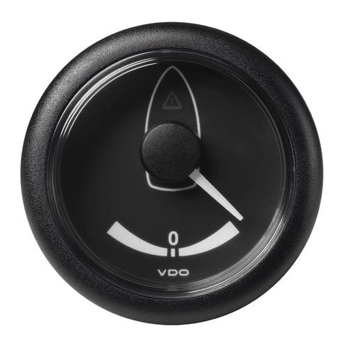 2-1/16" Rudder Angle Gauge 40 deg STB/Port-8-32V-Black Dial