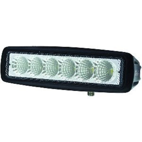 Value Fit Mini 6 LED Flood Light Bar - Black