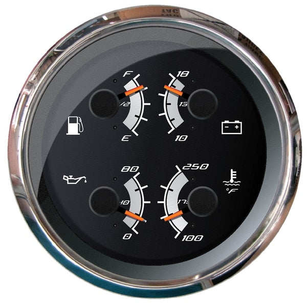Platinum 4" Multi-Function - Fuel,  Oil,  Volt -Water Temperature