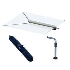 TACO ShadeFin w/White Fabric,  Bag &amp; Fixed Rod Holder Mount Kit