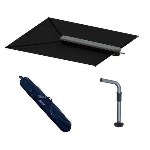 TACO ShadeFin w/Black Fabric,  Bag &amp; Fixed Rod Holder Mount Kit