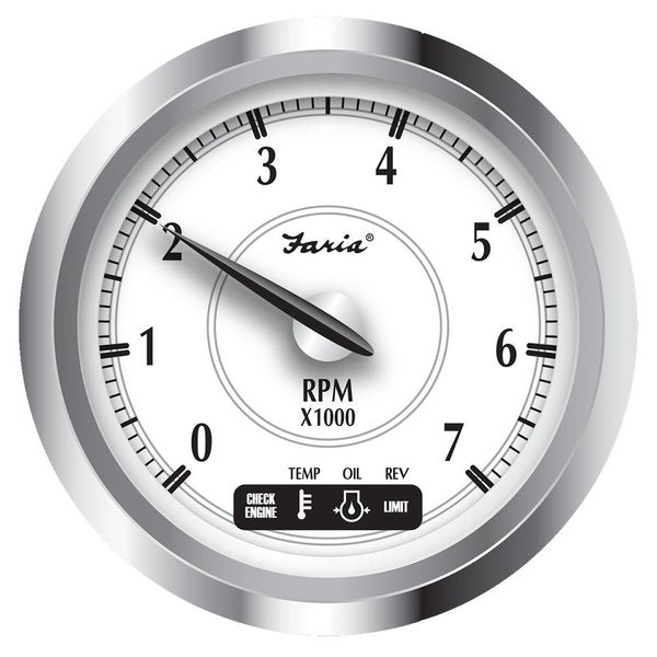 Faria Newport SS 4" Tachometer w/System Check Indicator f/Suzuki Gas O