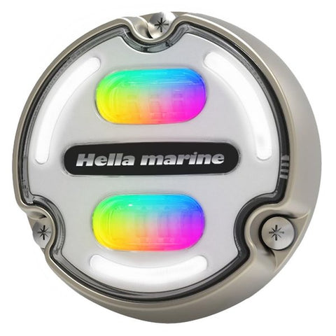 Apelo A2 RGB Underwater Light - 3000 Lumens - Bronze Housing - White Lens w/Edge Light