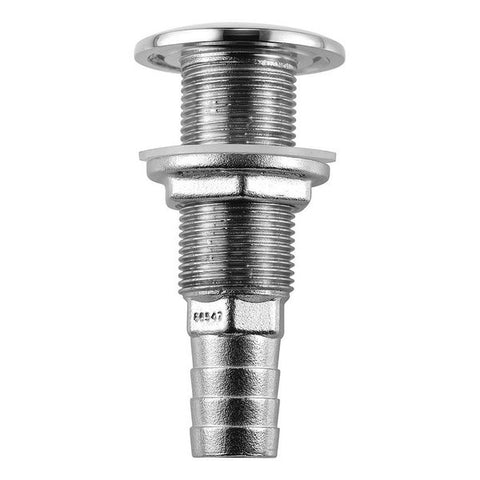 Attwood Stainless Steel Thru-Hull Standard Straight Barbed - 5/8in Inner Diameter