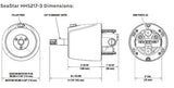 SeaStar HH5271-3 Front Mount 1.7 Hydraulic Marine Helm Pump