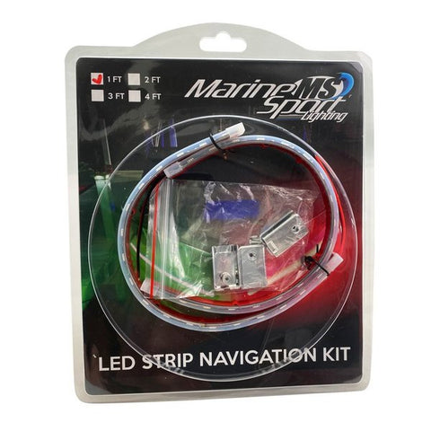 Marine Bow 12in LED Strip Starboard and Port sidelight Nav kit (1FT)