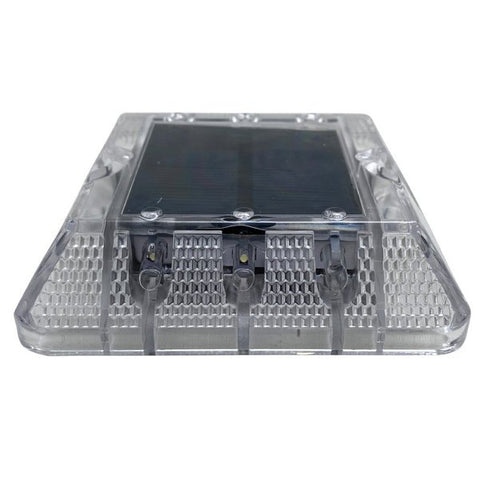 6-LED Solar Powered Wireless Top Mount Dock Lights with Clear WHITE