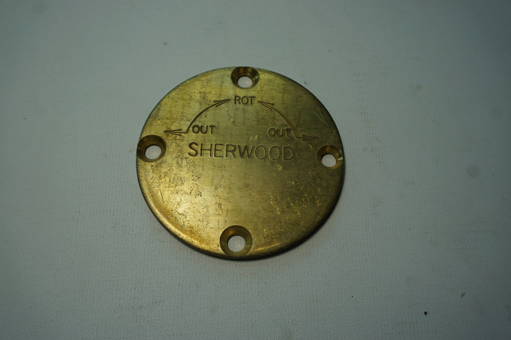 Sherwood 11389A Brass End Cover Plate