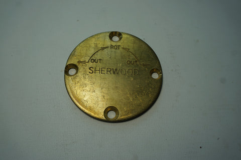 Sherwood 11389A Brass End Cover Plate