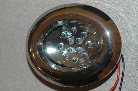 00652-N-LED Oval flush mount light chrome finish 2 3/4 x 3 1/4 Electrical & Lighting part from MarineSurplus.com