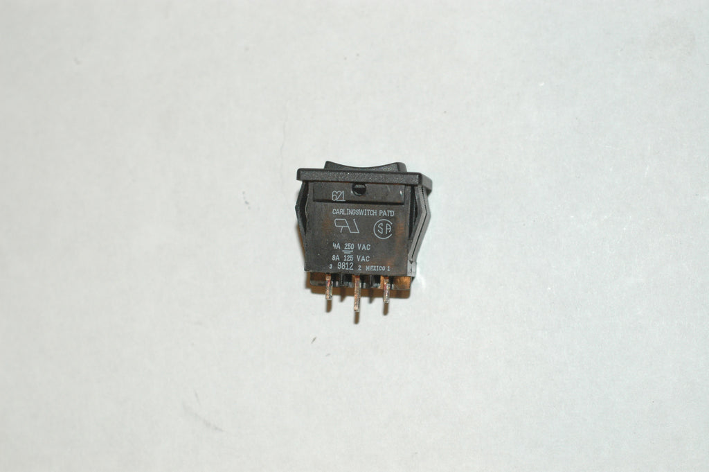 Carling 621-11471 mini rocker switch on-off-on both on's are momentary Electrical & Lighting part from MarineSurplus.com