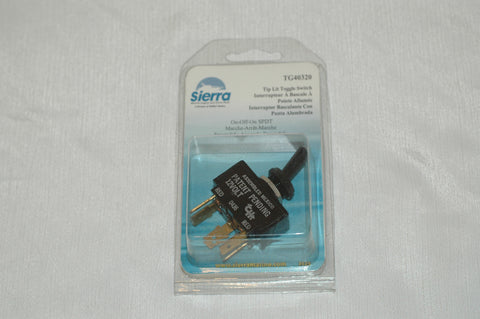 Sierra TG 40320 tip lit red lighted Cutler Hammer on-off-on SPDT toggle switch Electrical & Lighting MarineSurplus.com