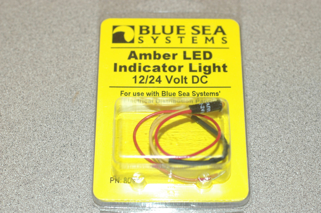 Blue Sea Systems 8033 Amber LED indicator light 12/24 volt DC Electrical & Lighting part from MarineSurplus.com