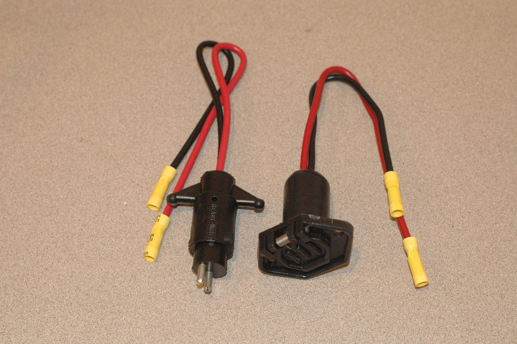 Trolling motor power plug pair male and female socket combo Electrical Systems part from MarineSurplus.com