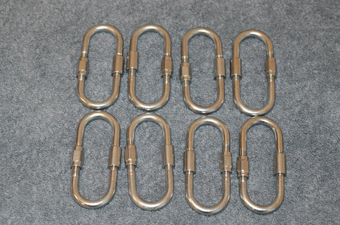 Bag of Eight (8) Stainless Steel Quick Links S-hook Accessories part from MarineSurplus.com