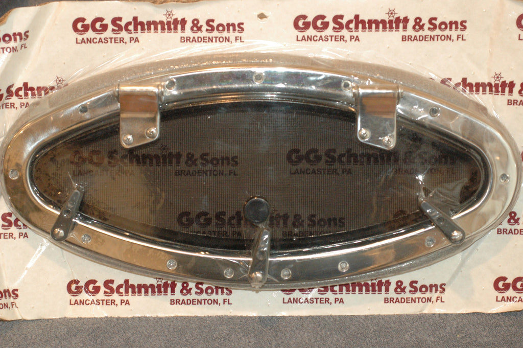 GG Schmitt & Sons deluxe stainless steel opening portlight cabin window Tracker Marine MarineSurplus.com