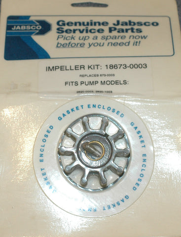Jabsco 18673-0003 Impeller kit for pump models 2620-0003 and 2620-1003 ..AA Impellers part from MarineSurplus.com