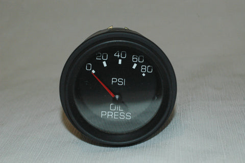 Oil Pressure gauge 0-80 PSI fits 2" hole Instruments, Gauges part from MarineSurplus.com