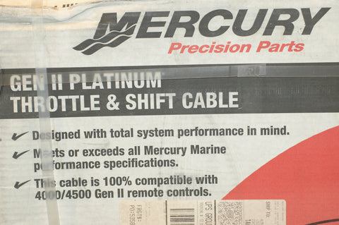 Mercury Marine Quicksilver 883720A26 Gen II Platinum throttle shift cable Controls & Steering part from MarineSurplus.com