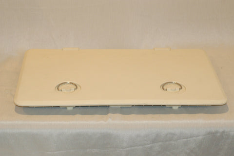 T-H Marine deck access hatch off white for 20 1/5"x10 5/8" cutout
