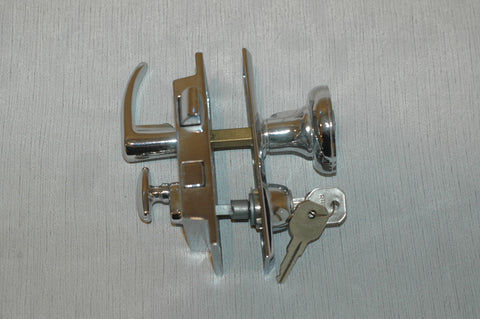 PERKO 919DP0CHR RIM Lock replacement latch set (no strike plate) door knob