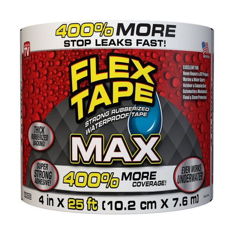 FLEX SEAL Family of Products  MAX 4 in. W X 25 ft. L White Waterproof Repair Tape