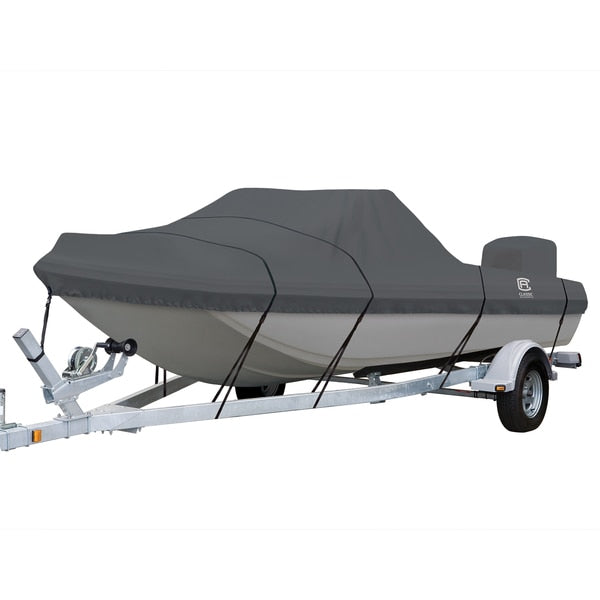 StormPro Heavy Duty Tri-Hull Outboard Cover,  16 ft 6 in - 17 ft 6 in L