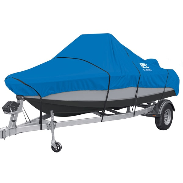 Stellex Model E Center Console Boat Cover,  Blue,  20 ft - 22 ft L