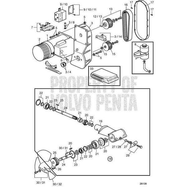 Propeller,  Bow Thruster Left Hand