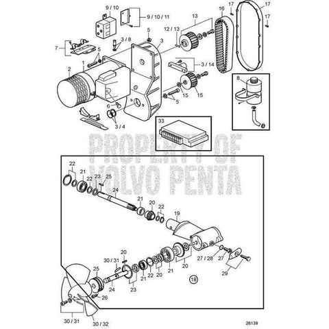 Propeller,  Bow Thruster Left Hand