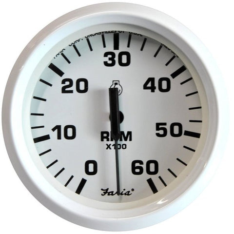 Dress White 4 Tachometer 6000 Rpm Gas
