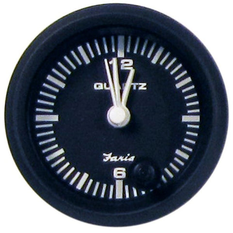 Euro Black 2 Clock Quartz Analog