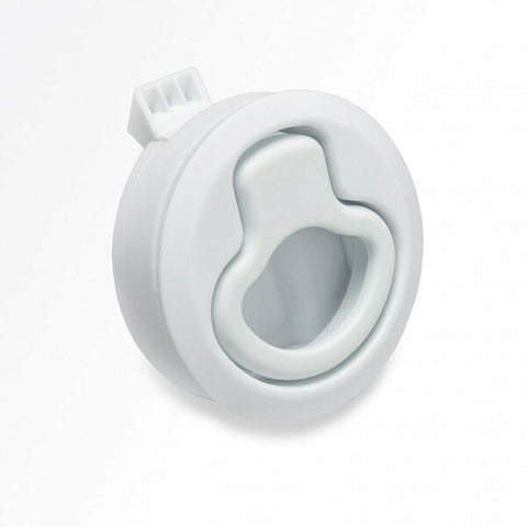 DOCK HARDWARE AND FASTENERS Non Locking Latch; White; Nylon; Single