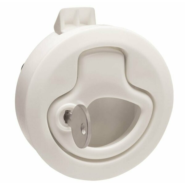 DOCK HARDWARE AND FASTENERS Locking Latch; White; Nylon; Single