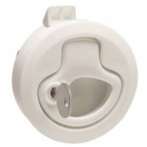DOCK HARDWARE AND FASTENERS Locking Latch; White; Nylon; Single