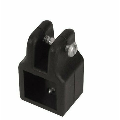 DOCK HARDWARE AND FASTENERS Square Tube; Black; Nylon; With Bolt; Single