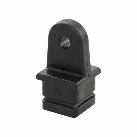 DOCK HARDWARE AND FASTENERS 1 Inch Square; Black; Nylon