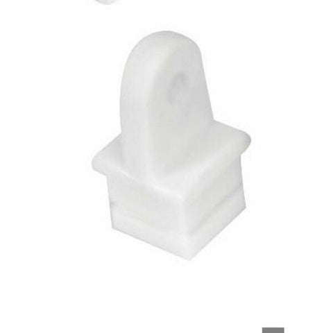 DOCK HARDWARE AND FASTENERS 1 Inch Square; White; Nylon