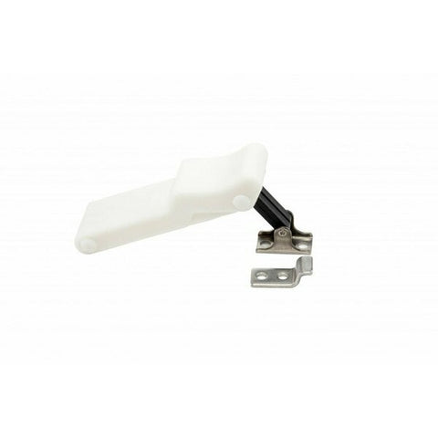 DOCK HARDWARE AND FASTENERS Non Locking Latch; White; Nylon; Single; With Stainless Steel Brackets