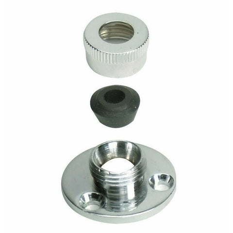DOCK HARDWARE AND FASTENERS 5/16 Inch Cable Diameter; 1-1/4 Inch Base Diameter; Chrome Plated; Brass
